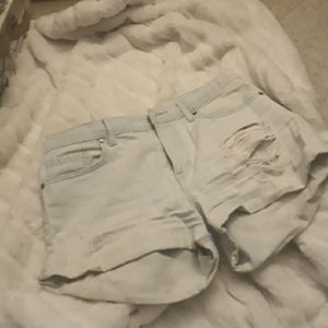 Light blue/white jean shorts - Forever 21 size US28